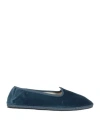Boglioli Man Loafers Navy Size 9 Textile Fibers In Navy