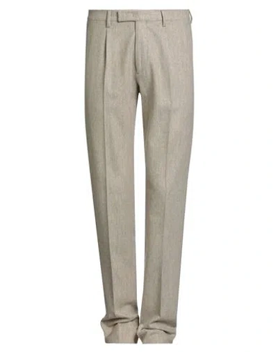 Boglioli Man Pants Beige Size 40 Virgin Wool In Sand