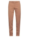Boglioli Man Pants Camel Size 38 Cotton, Polyamide In Beige