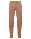 Boglioli Man Pants Camel Size 38 Cotton, Polyamide In Beige