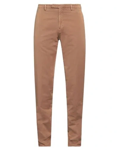 BOGLIOLI BOGLIOLI MAN PANTS CAMEL SIZE 38 COTTON, POLYAMIDE