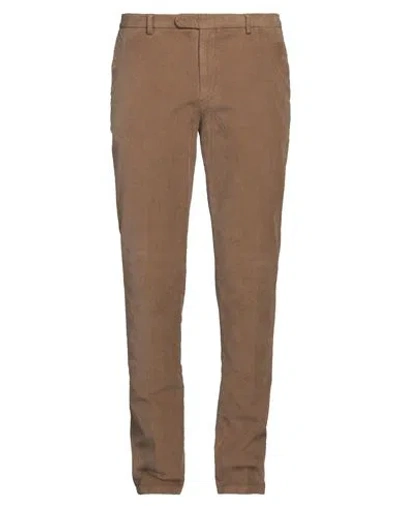 Boglioli Man Pants Camel Size 38 Cotton, Modal, Elastane In Beige