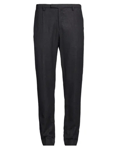 Boglioli Man Pants Charcoal Size 30 Virgin Wool In Black