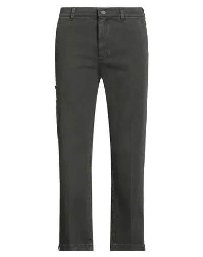 Boglioli Man Pants Charcoal Size 32 Cotton, Elastane In Gray