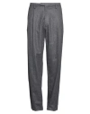 Boglioli Man Pants Charcoal Size 36 Wool, Polyester, Elastane In Gray