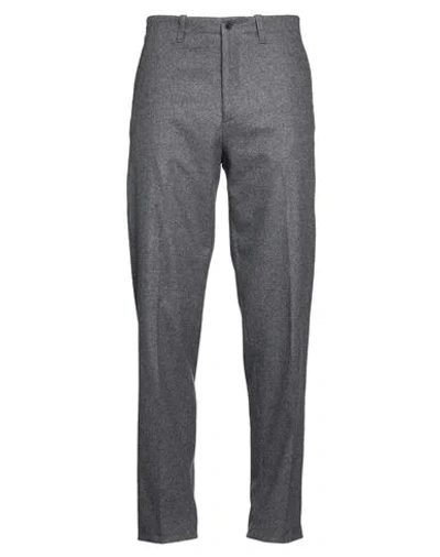 Boglioli Man Pants Charcoal Size 38 Virgin Wool, Polyester, Elastane In Gray