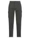 Boglioli Man Pants Charcoal Size 40 Cotton, Elastane In Green