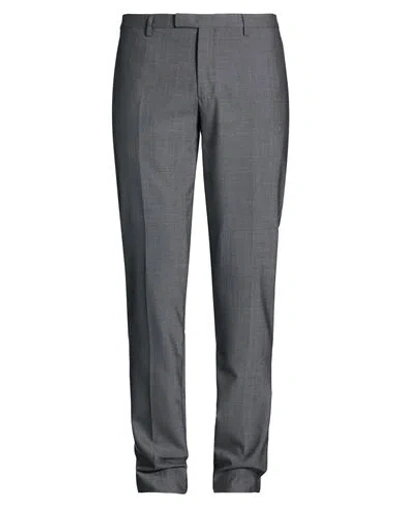 Boglioli Man Pants Charcoal Size 40 Virgin Wool In Gray