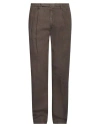 Boglioli Man Pants Dark Brown Size 38 Linen In Brown