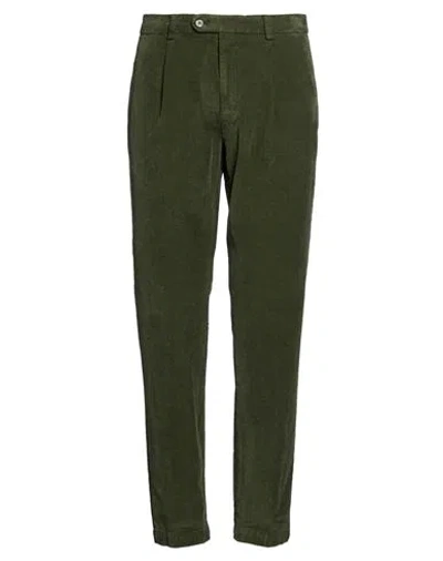 Boglioli Man Pants Dark Green Size 34 Cotton, Modal, Elastane