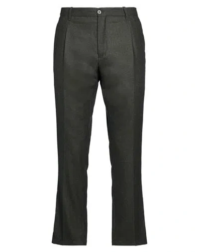 Boglioli Man Pants Dark Green Size 40 Virgin Wool
