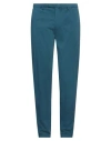 Boglioli Man Pants Deep Teal Size 40 Cotton, Elastane In Green