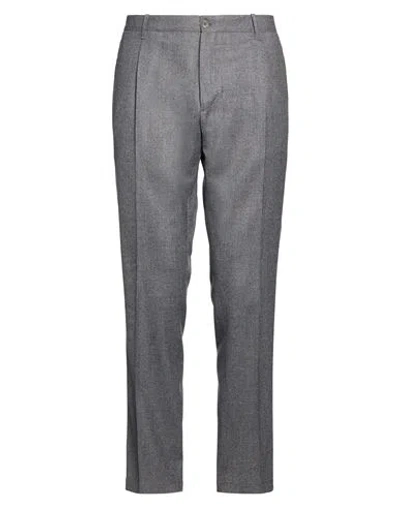 Boglioli Man Pants Grey Size 40 Virgin Wool In Gray