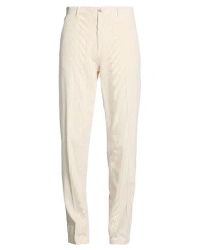 Boglioli Man Pants Ivory Size 32 Cotton, Modal In White