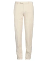 Boglioli Man Pants Ivory Size 38 Cotton, Modal, Elastane In White