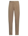 Boglioli Man Pants Khaki Size 32 Cotton, Linen In Beige