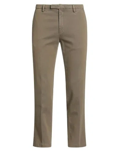 Boglioli Man Pants Khaki Size 34 Cotton, Elastane In Sand