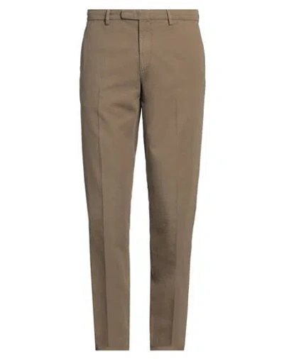 Boglioli Man Pants Khaki Size 40 Cotton, Linen In Beige