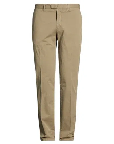 Boglioli Man Pants Khaki Size 36 Cotton, Elastane In Brown