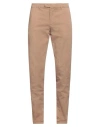 Boglioli Man Pants Khaki Size 36 Cotton, Elastane In Beige