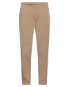 Boglioli Man Pants Khaki Size 40 Cotton, Elastane In Beige