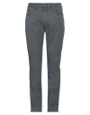 Boglioli Man Pants Lead Size 30 Cotton, Silk, Elastane In Grey