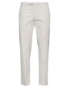 Boglioli Man Pants Light Grey Size 36 Cotton, Elastane In Grey