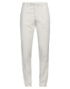 Boglioli Man Pants Light Grey Size 36 Cotton, Elastane In Grey