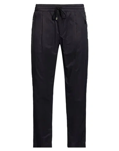 Boglioli Man Pants Midnight Blue Size 32 Cotton, Polyamide In Black