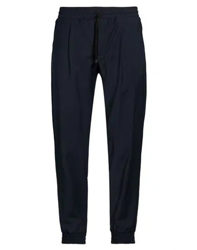 Boglioli Man Pants Midnight Blue Size 32 Wool, Polyester, Elastane In Black