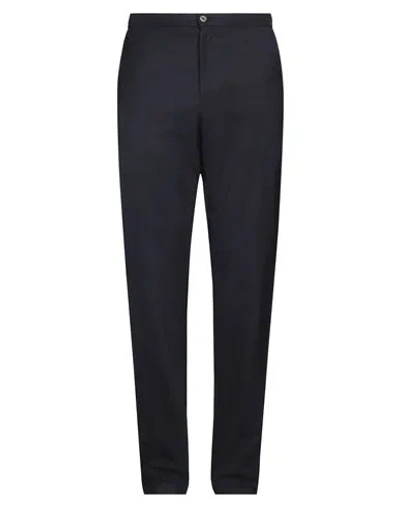 Boglioli Man Pants Midnight Blue Size 36 Virgin Wool In Black