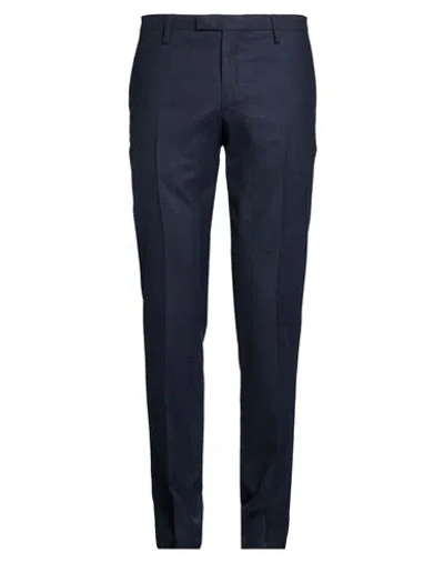 Boglioli Man Pants Midnight Blue Size 34 Virgin Wool