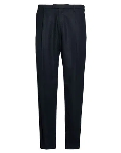 Boglioli Man Pants Midnight Blue Size 36 Wool, Polyester, Elastane