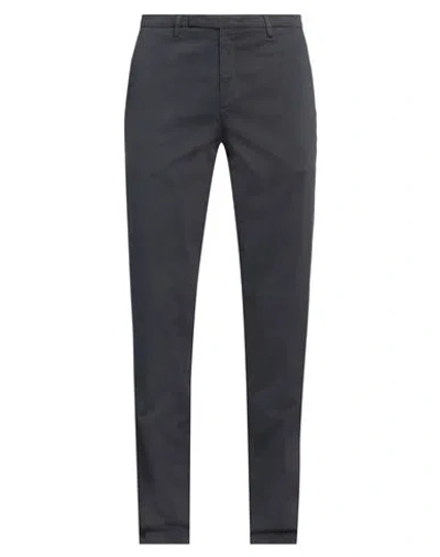Boglioli Man Pants Midnight Blue Size 38 Cotton, Elastane