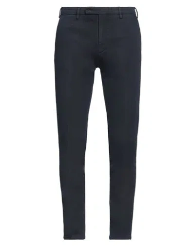 Boglioli Man Pants Midnight Blue Size 38 Cotton, Elastane