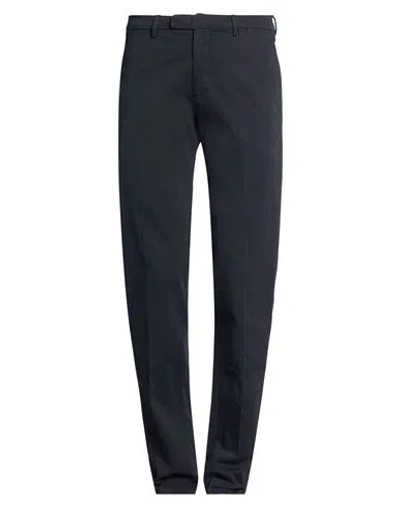 Boglioli Man Pants Midnight Blue Size 38 Cotton, Elastane In Black