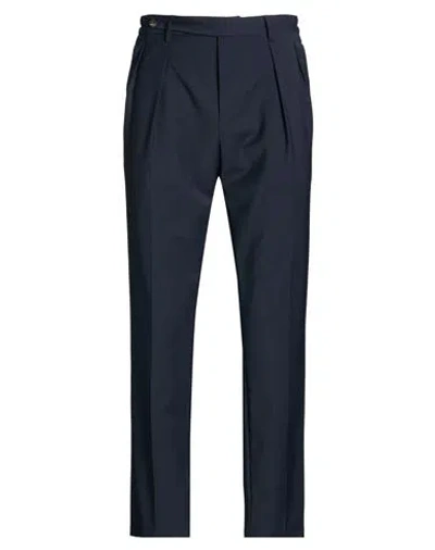 Boglioli Man Pants Midnight Blue Size 38 Wool, Polyester, Elastane