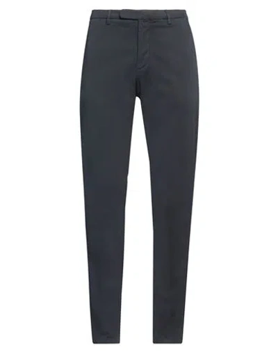 Boglioli Man Pants Midnight Blue Size 40 Cotton, Elastane