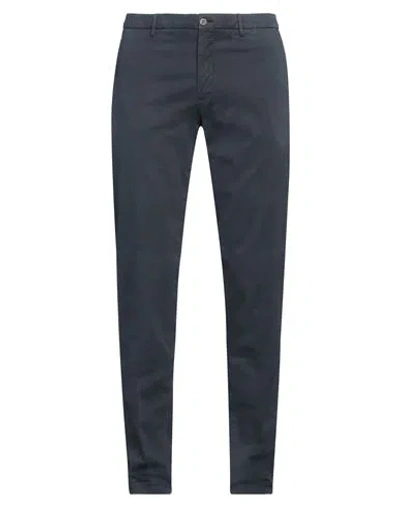 Boglioli Man Pants Midnight Blue Size 38 Cotton, Elastane