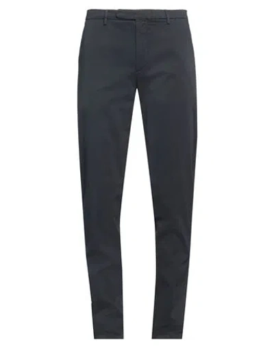 Boglioli Man Pants Midnight Blue Size 40 Cotton, Elastane