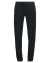 Boglioli Man Pants Midnight Blue Size 38 Cotton, Elastane In Black