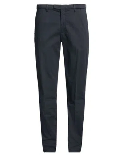 Boglioli Man Pants Midnight Blue Size 40 Cotton, Elastane