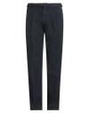 Boglioli Man Pants Midnight Blue Size 40 Cotton, Linen, Elastane