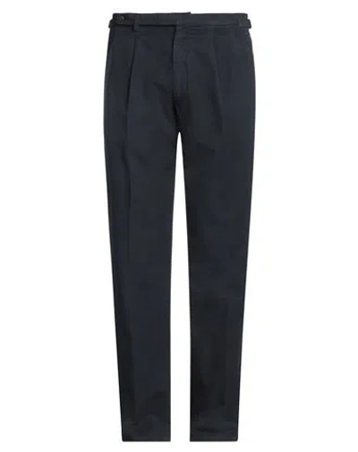 Boglioli Man Pants Midnight Blue Size 40 Cotton, Linen, Elastane