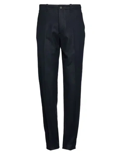 Boglioli Man Pants Midnight Blue Size 40 Virgin Wool, Polyester, Elastane