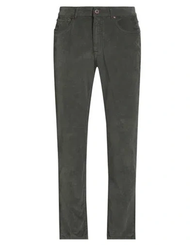 Boglioli Man Pants Military Green Size 32 Cotton, Viscose, Elastane