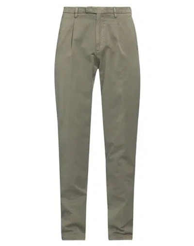 Boglioli Man Pants Military Green Size 38 Cotton, Polyamide