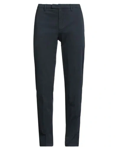 Boglioli Man Pants Navy Size 34 Cotton, Elastane In Blue