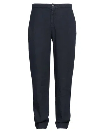 Boglioli Man Pants Navy Size 40 Linen