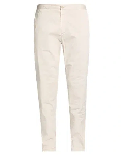 Boglioli Man Pants Off White Size 40 Cotton, Elastane